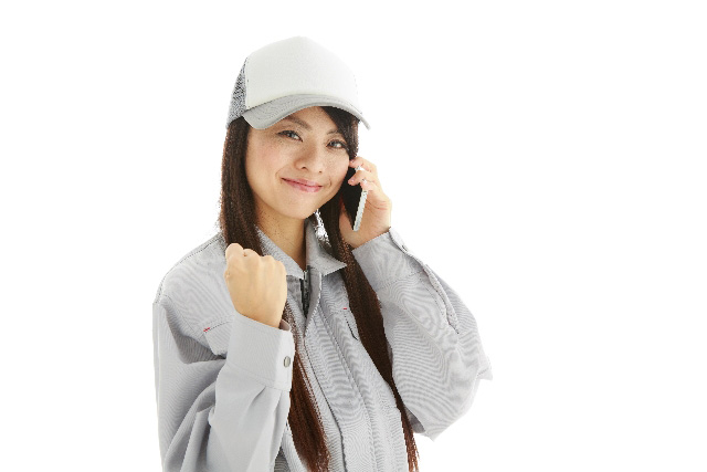女性スタッフがお伺いするため安心！